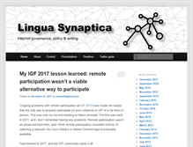 Tablet Screenshot of linguasynaptica.com